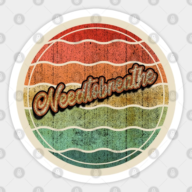 Retro Vintage Needtobreathe Sticker by Electric Tone